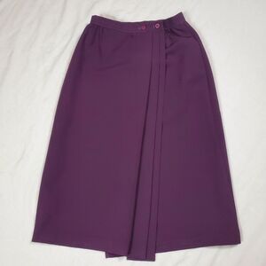 Clyde Vintage pleated purple wrap skirt size XS